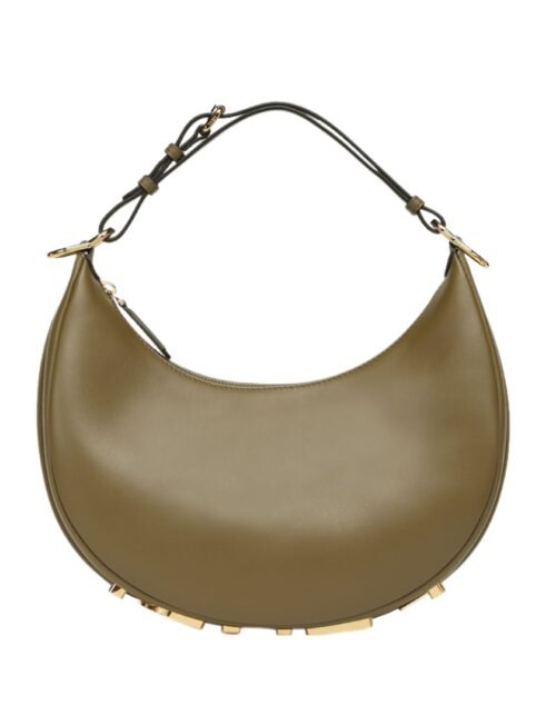 Grüne Ledertasche 24.5 cm