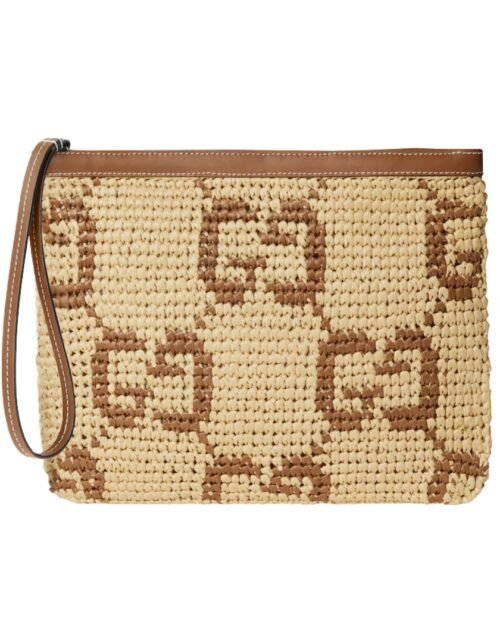 Clutch Natur/Braun 29 cm