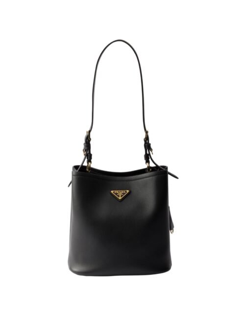 Die schwarze Ledertasche 22.5 cm