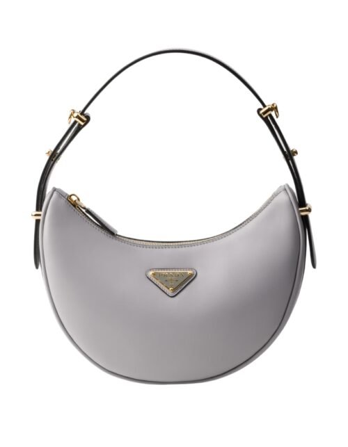 Arqué kleine Ledertasche Granitgrau 18.5cm