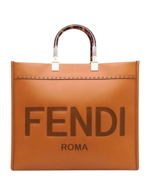 Braune Kalbsledertasche 31 cm
