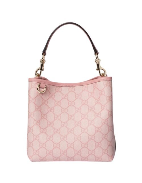 GG Emblem Mini-Beuteltasche Hellrosa 19 cm