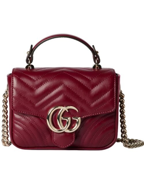 GG Marmont Mini-Tote-Tasche Rosso Ancora Rot 17 cm