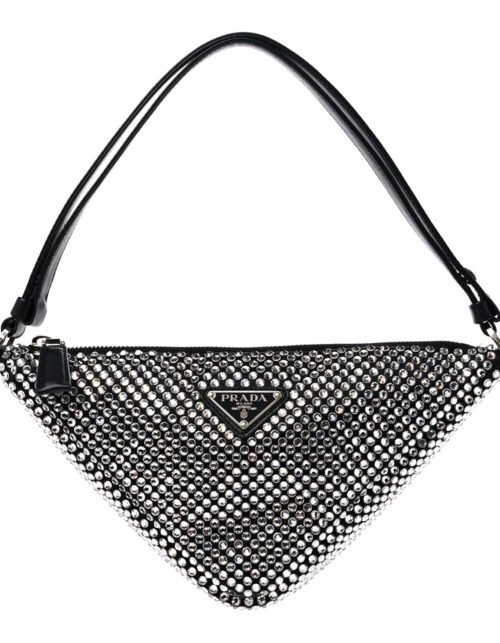 Saffiano Triangle With Crystals 25 cm