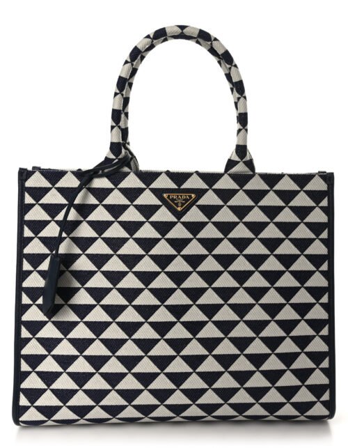 Symbole Embroidered Tote Blau 39 cm