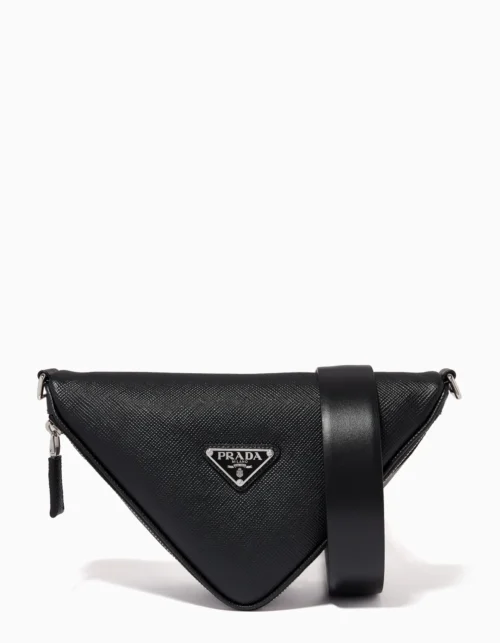 Saffiano Triangle Schwarz 25 cm