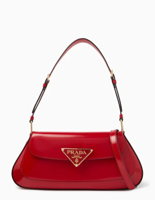 Patent Leather Shoulder Bag Rot 22 cm