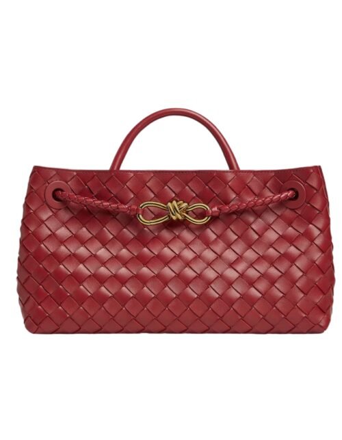 Top-Griff-Tasche mit verlängertem Griff in Rosenholz 18 cm