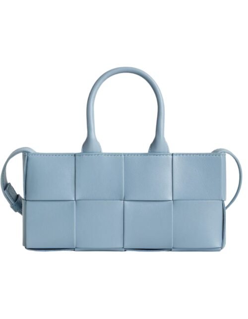 Tote-Tasche mit verlängerter Silhouette in Eis 11 cm