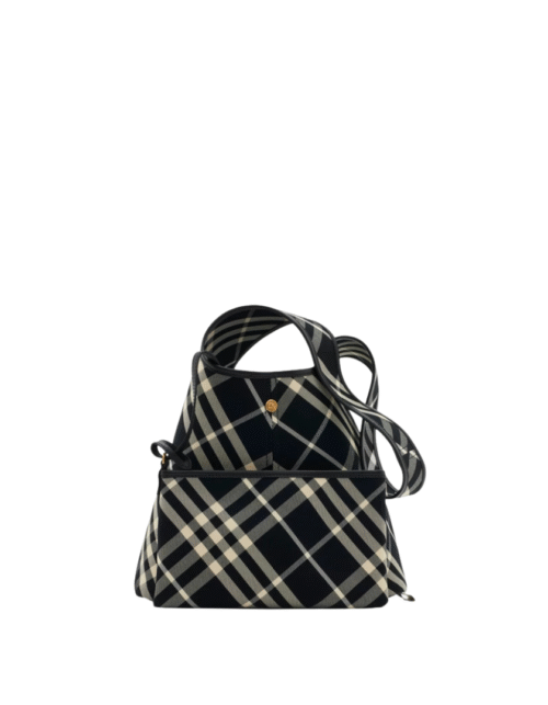 Kleine Karo Schultertasche 26 cm