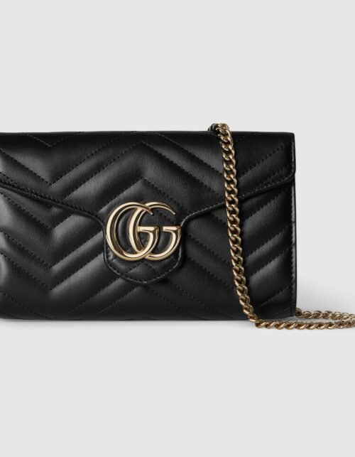 GG Marmont Matelasse Schwarz 20 cm