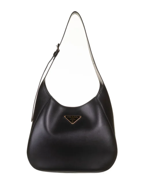 Große Schultertasche Schwarz 40 cm