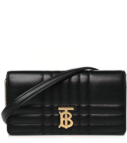 Ladies Lola Geldbörse mit Riemen Schwarz 23 cm