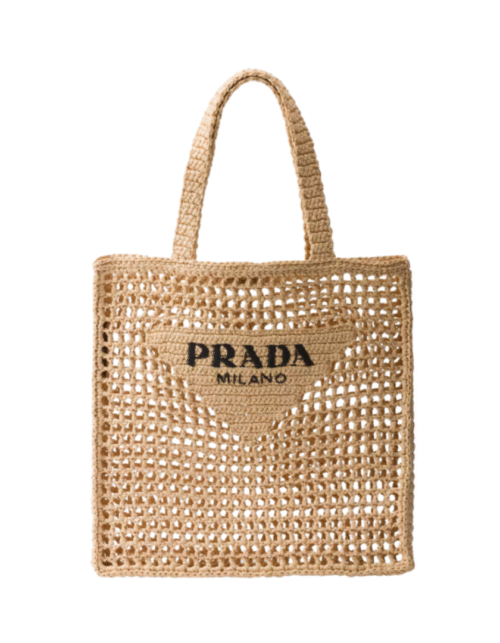 Crochet Tote Beige 38 cm