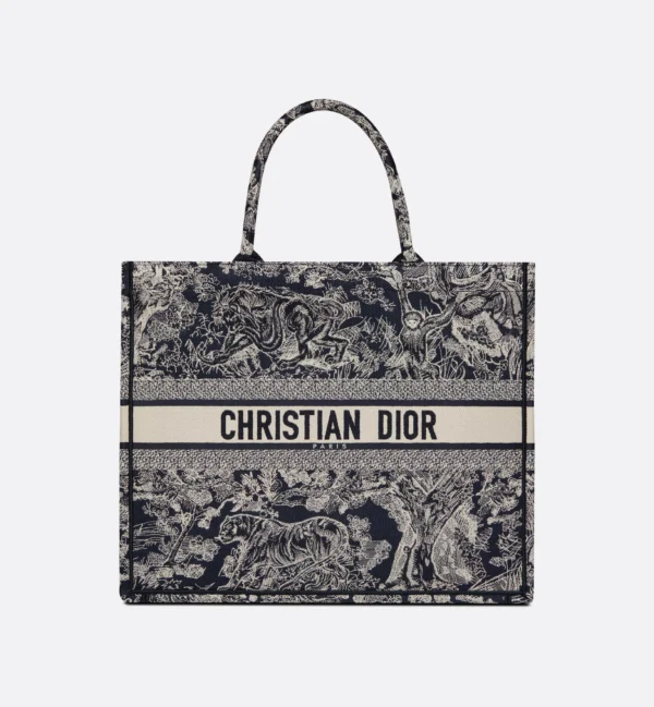 Book Tote Blau/Beige 36 cm