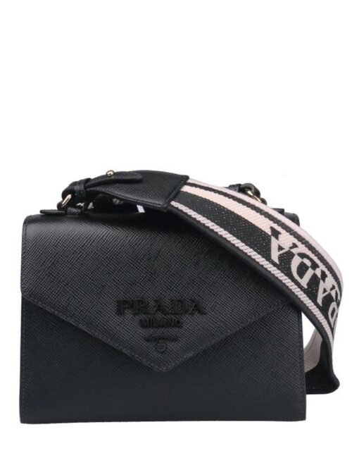 Monochrome Saffiano Schwarz 21 cm