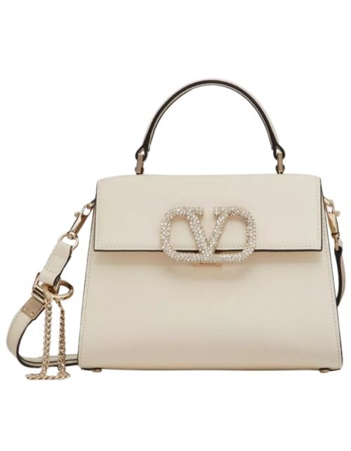 Juwelenbestickung Light Ivory/Crystal 22 cm