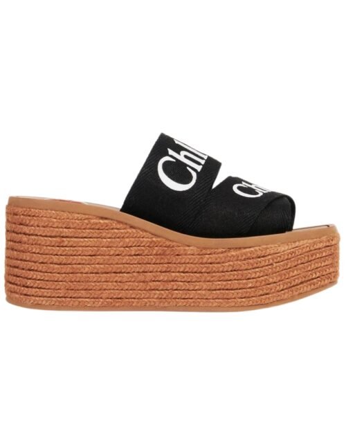 Mules Espadrilles Woody Schwarz