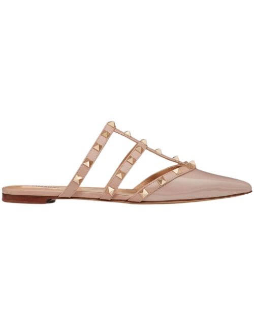 Rockstud aus Lackleder Poudre