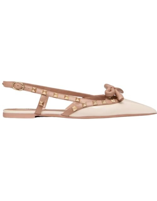 Rockstud Schleifen Ballerinas Rose Cannelle