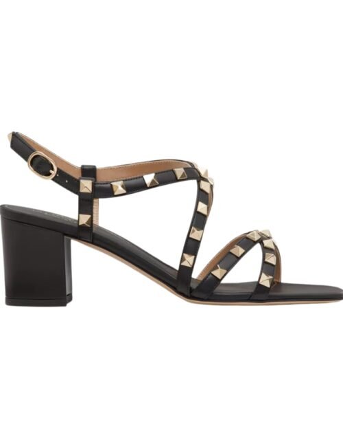 Rockstud Kalbsleder Riemen Hell-Elfenbein 60