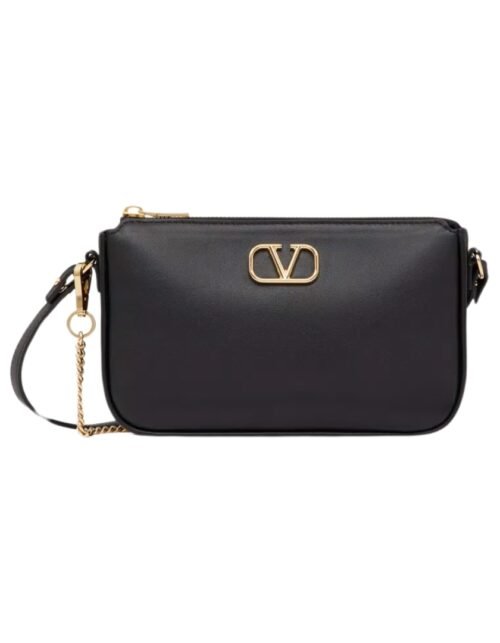 Kalbsleder Crossbody Black 20.5 cm