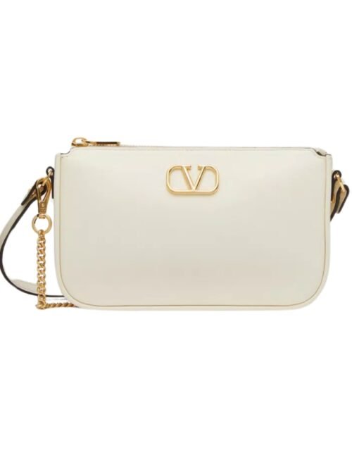 Kalbsleder Crossbody Ivory 20.5 cm