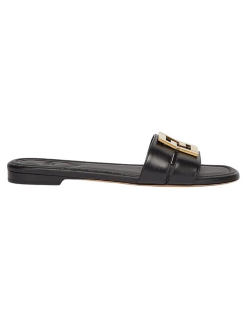 Sandalen aus schwarzem Leder
