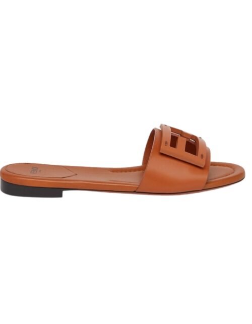 Flip-Flops aus braunem Leder