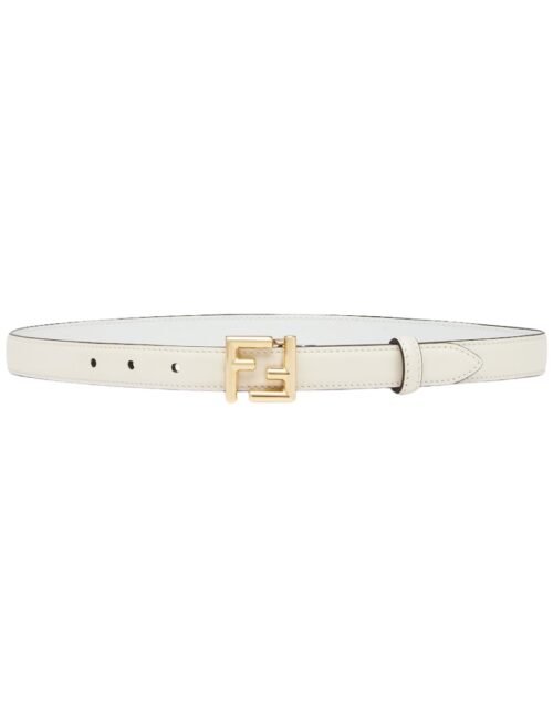 Riemen aus weißem Leder 2 cm
