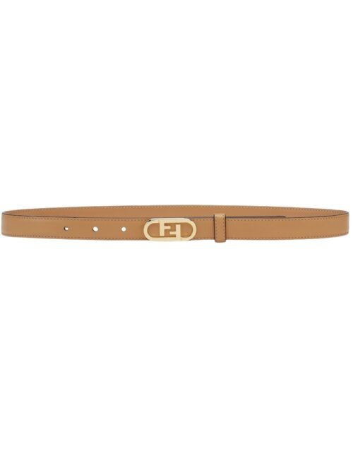 Riemen aus beigem Leder 2 cm