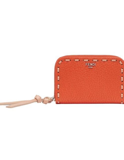 Brieftasche Selleria in Orange 8 cm