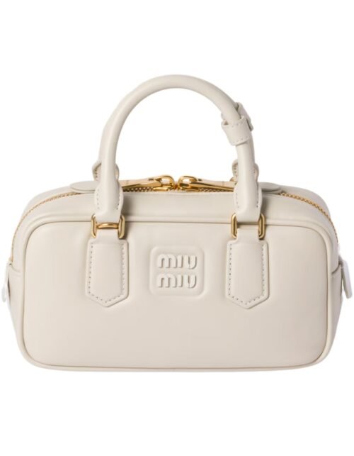 Arcadie-Leder-Mini Kreideweiß 10.5 cm
