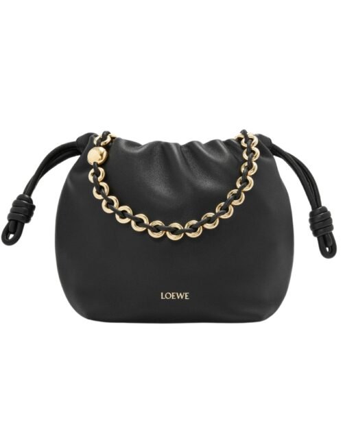 Mini Flamenco Tasche Schwarz 17 cm