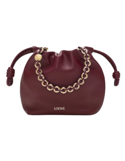 Mini Flamenco Tasche Dunkelburgunder 17 cm