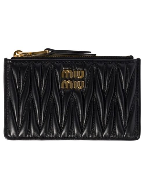 Matelassé-Nappa-Leder-Clutch 8 cm