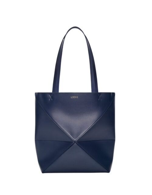 Mittelgroße Puzzle Fold Tote Abyssblau 31.5 cm