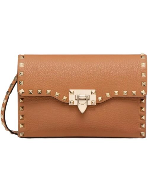 Kalbsleder Crossbody Mandel 22.5 cm