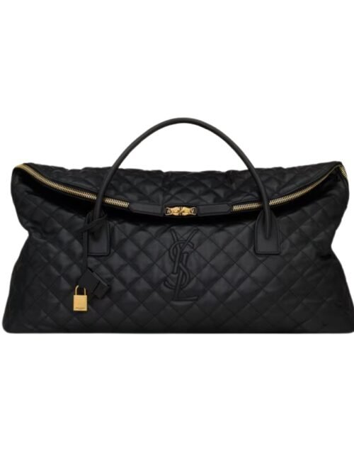 ES Giant Travel Bag aus gestepptem Leder 56 cm