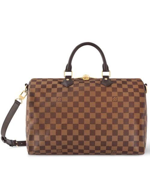 Speedy Bandoulière aus Damier Ebene Canvas 35 cm