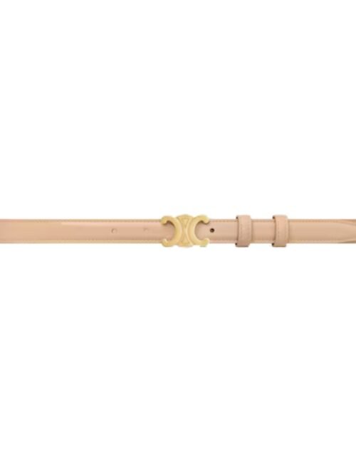 Kleiner Triomphe-Gürtel aus Lack-Taurillon 1.8 cm