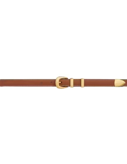 Kleiner Western-Gürtel aus natürlichem Kalbsleder 1.8 cm
