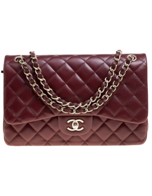 11.12 Bordeaux Mit silberner Hardware 30 cm
