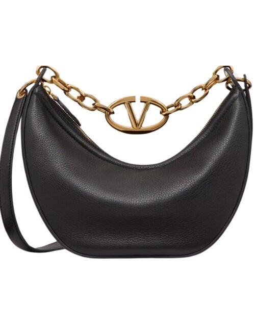 Kleine VLogo Moon Hobo Schwarz 29 cm