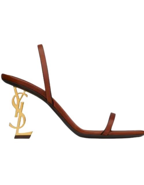 Opyum Slingback Sandalen aus pflanzlich gegerbtem Leder 85