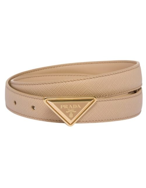 Saffiano-Leder Sandbeige 2 cm