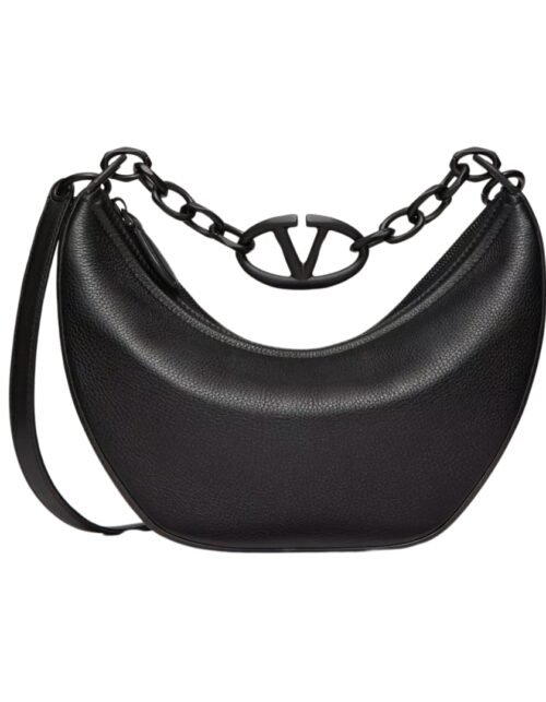 VLogo Moon Kleine Hobo Schwarz 29 cm