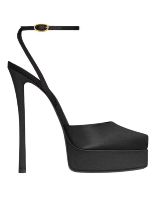la scandale platform sandals in satin crepe 110