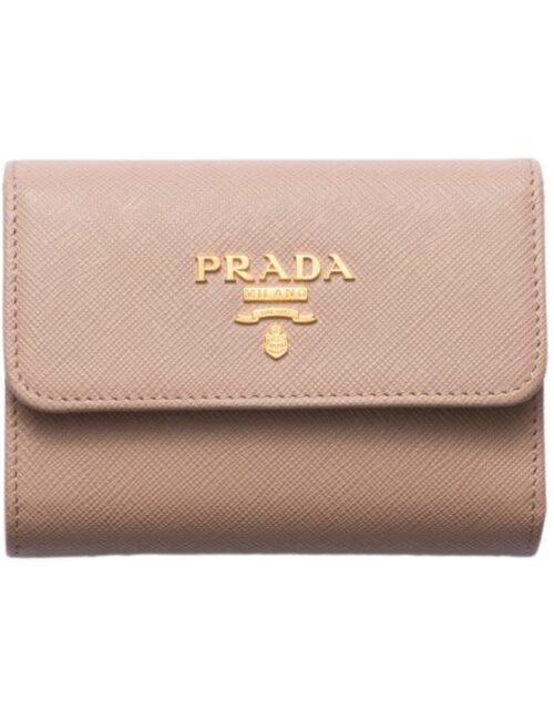 Kleine Saffiano-Leder in Puderrosa 9.5 cm