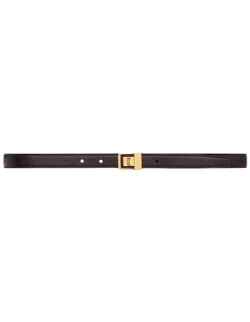 LA 66 dünner Gürtel aus glattem Leder 2 cm